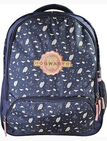Mochila infantil 2 compartimentos HARRY POTTER azul noche