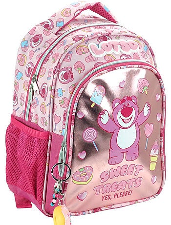 Mochila infantil 30 cm toy story lotso con llavero