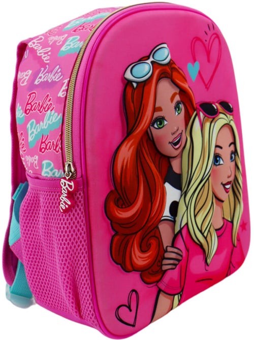 Mochila infantil 3d barbie con personajes y corazones 32 cm - Kiabi Mochila infantil 3d barbie con personajes y corazones 32 cm - Kiabi
