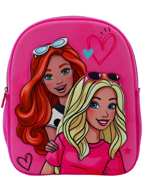 Mochila infantil 3d barbie con personajes y corazones 32 cm - Kiabi Mochila infantil 3d barbie con personajes y corazones 32 cm - Kiabi