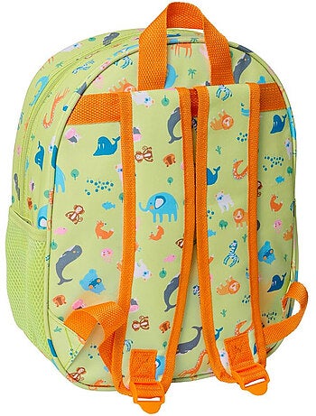 Mochila infantil 3d león y sabana cmp estampado en relieve 33 x 27 x 10 cm