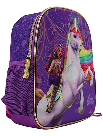 Mochila infantil 3d unicornio academia unicornio