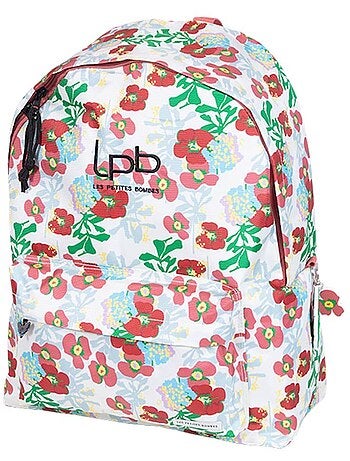 Mochila infantil 42 cm prairie floral multicolor con bolsillos – les petites bombes