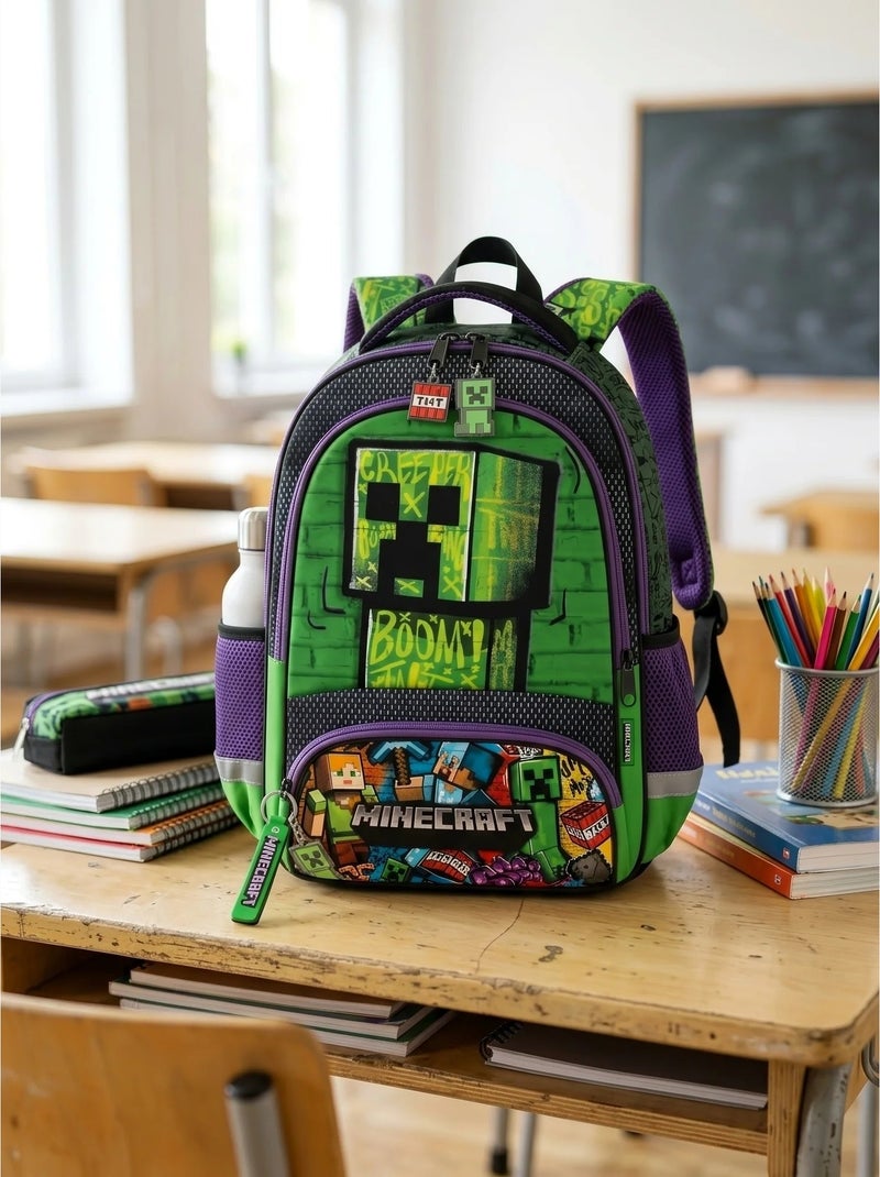 Mochila infantil 8l con portabotellas minecraft Multicolor - Kiabi
