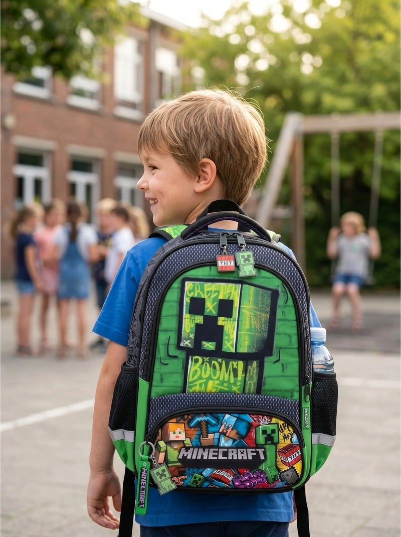 Mochila infantil 8l con portabotellas minecraft Multicolor - Kiabi