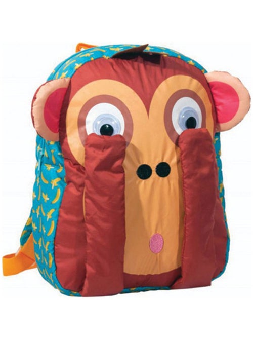 Mochila infantil acolchada motivo mono 3d cmp - Kiabi