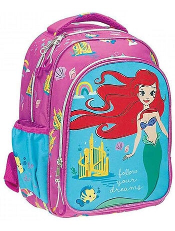 Mochila infantil ariel disney princess follow your dreams 30 cm