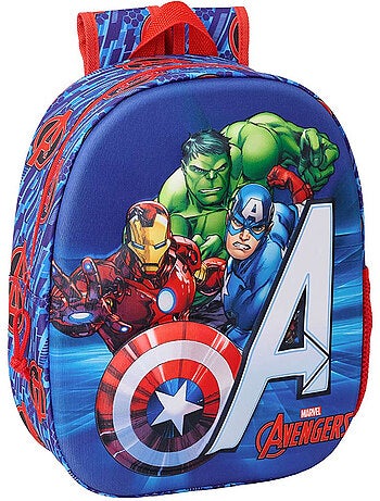 Mochila infantil avengers marvel 3d moldeada