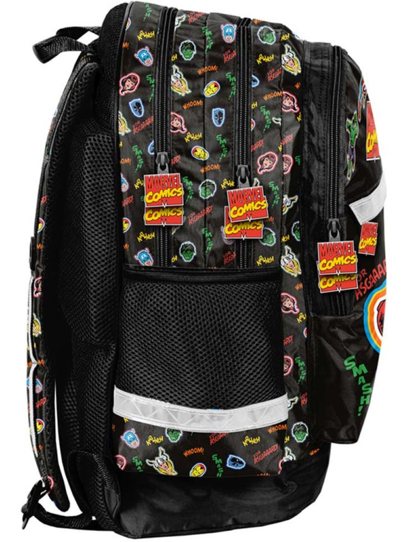 Mochila infantil avengers marvel de tejido sintético estampado Negro Multicolor - Kiabi