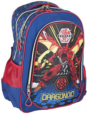 Mochila infantil bakugan 46 cm – 2 compartimentos con cremallera – bakugan