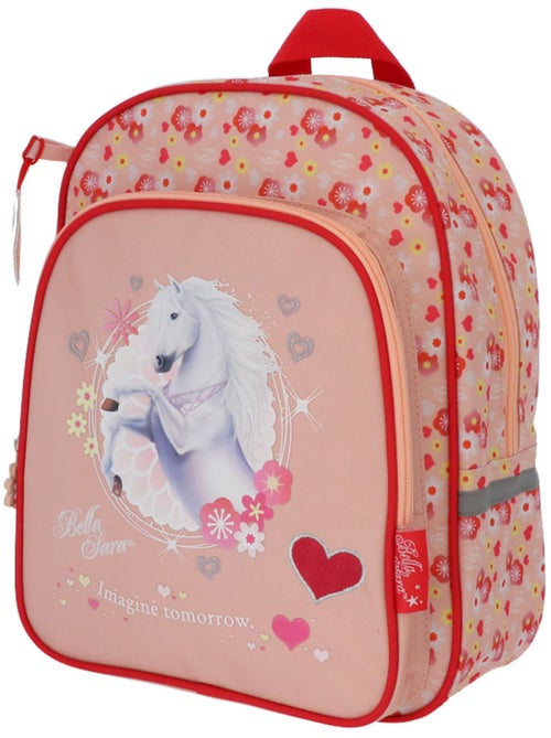 Mochila infantil bella sara con estampado floral y corazones 30 cm - Kiabi Mochila infantil bella sara con estampado floral y corazones 30 cm - Kiabi