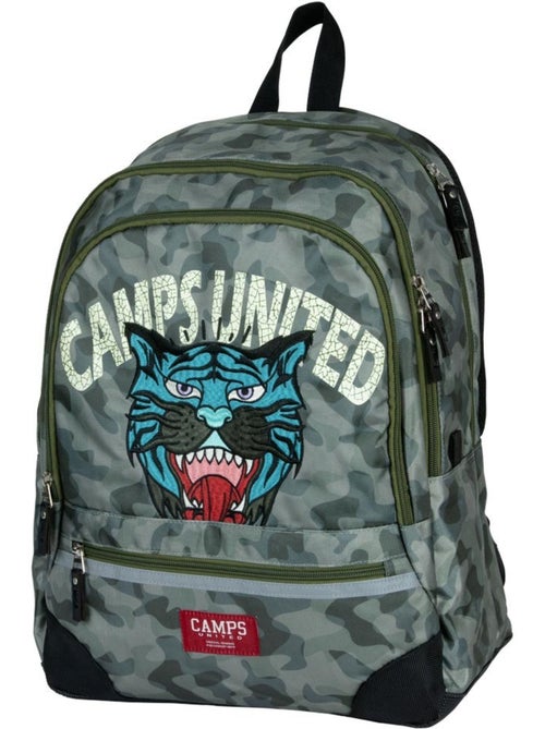 Mochila infantil camps 42 cm – tigre con 2 compartimentos de cremallera - Kiabi Mochila infantil camps 42 cm – tigre con 2 compartimentos de cremallera - Kiabi
