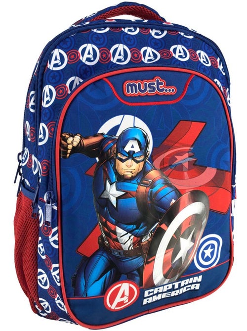 Mochila infantil captain america avengers 43 cm de poliéster - Kiabi Mochila infantil captain america avengers 43 cm de poliéster - Kiabi
