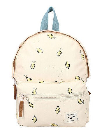 Mochila infantil color crudo, limones | Kidzroom