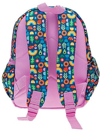 Mochila infantil con estampado arcoíris de tejido sintético fisher-price