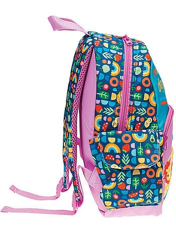 Mochila infantil con estampado arcoíris de tejido sintético fisher-price