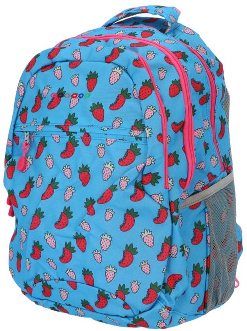Mochila infantil de alta gama motivo fraise 48 cm - Kiabi Mochila infantil de alta gama motivo fraise 48 cm - Kiabi