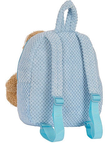 Mochila infantil de peluche con osito extraíble safta