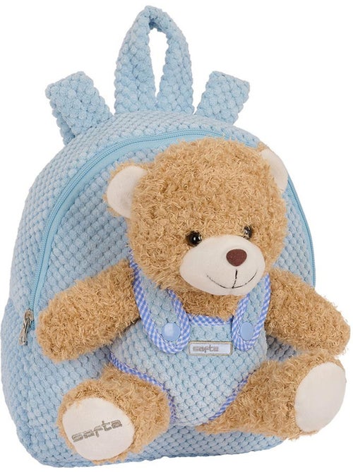 Mochila infantil de peluche con osito extraíble safta - Kiabi Mochila infantil de peluche con osito extraíble safta - Kiabi