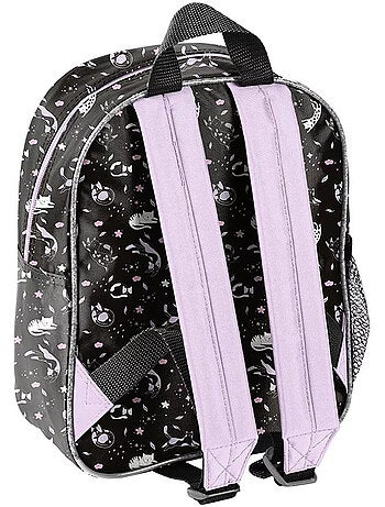 Mochila infantil de poliéster estampado gato 3d meow