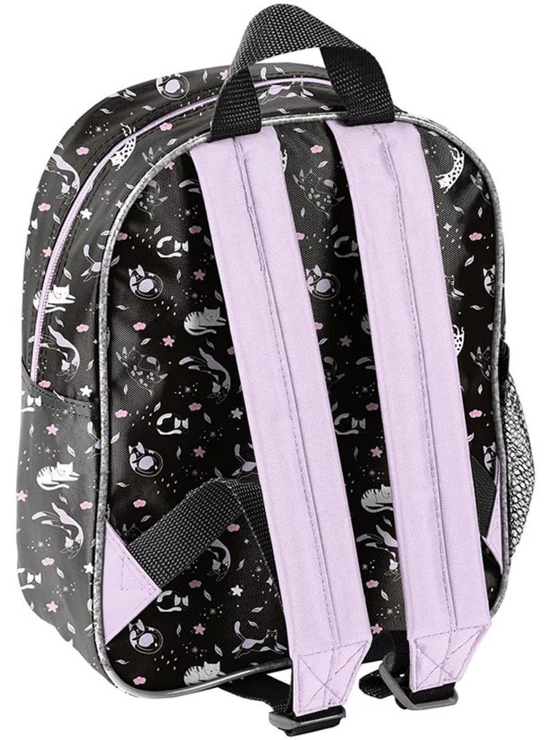 Mochila infantil de poliéster estampado gato 3d meow Negro - Kiabi