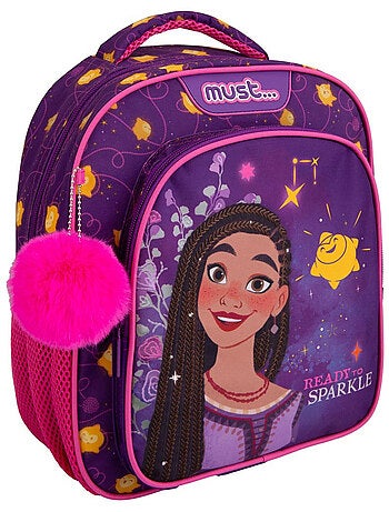 Mochila infantil disney asha de poliéster con motivo de personajes 31 x 27 x 10 cm