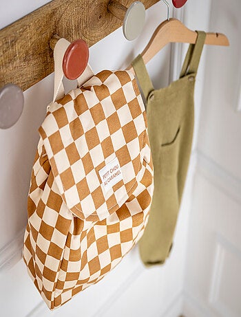 Mochila infantil en algodón con estampado - SAUTHON