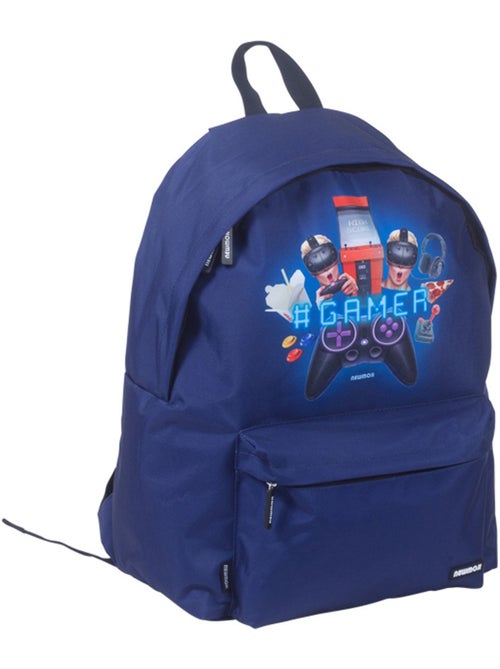 Mochila infantil gamer player newmoji 43 cm – 1 compartimento con cremallera - Kiabi Mochila infantil gamer player newmoji 43 cm – 1 compartimento con cremallera - Kiabi