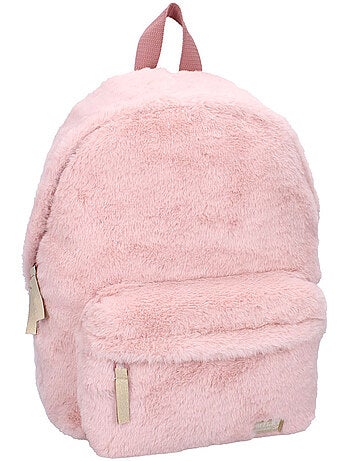 Mochila infantil milky kiss rosa ultrasuave 37 cm