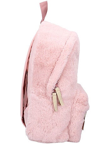 Mochila infantil milky kiss rosa ultrasuave 37 cm