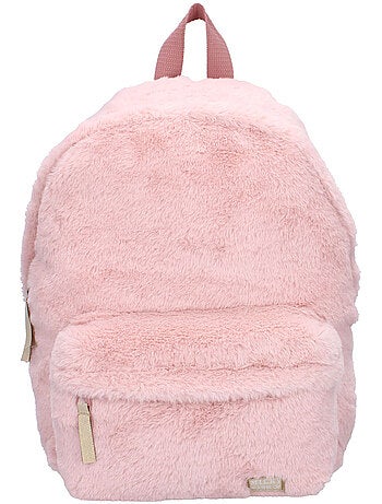 Mochila infantil milky kiss rosa ultrasuave 37 cm
