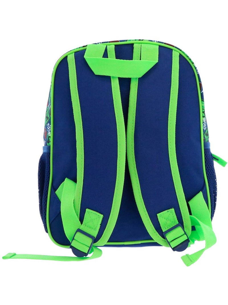 Mochila infantil minecraft creeper 32 cm bolsillo con cremallera Negro Azul marino Azul - Kiabi