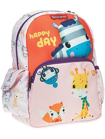 Mochila infantil motivos animales tejido fisher-price