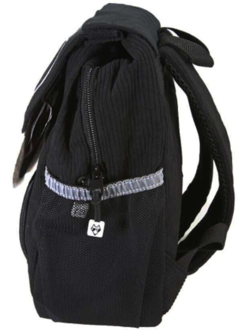 Mochila infantil niña pol fox panda reversible para preescolar - negro y blanco Negro - Kiabi