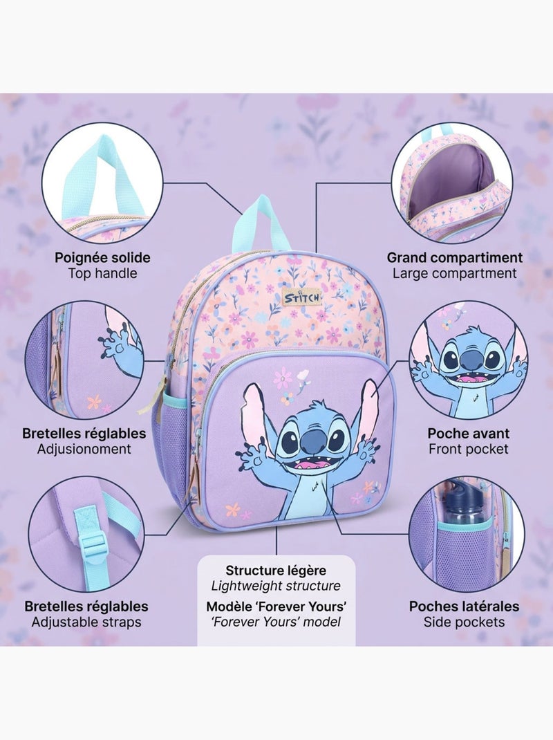 Mochila infantil para niñas Disney Stitch Forever Yours 29 cm 795-01029 Rosa - Kiabi