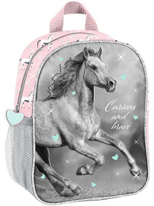 Mochila infantil paso de lona efecto canvas con motivo de caballo 3d - Kiabi Mochila infantil paso de lona efecto canvas con motivo de caballo 3d - Kiabi