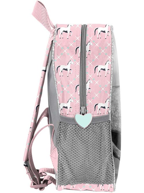 Mochila infantil paso de lona efecto canvas con motivo de caballo 3d - Kiabi Mochila infantil paso de lona efecto canvas con motivo de caballo 3d - Kiabi