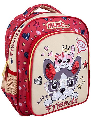Mochila infantil perro y gato make friends 31 cm