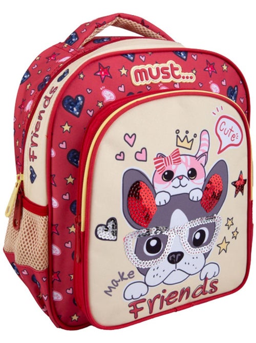 Mochila infantil perro y gato make friends 31 cm - Kiabi Mochila infantil perro y gato make friends 31 cm - Kiabi