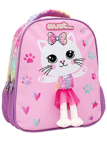 Mochila infantil poliéster con tutú 3d