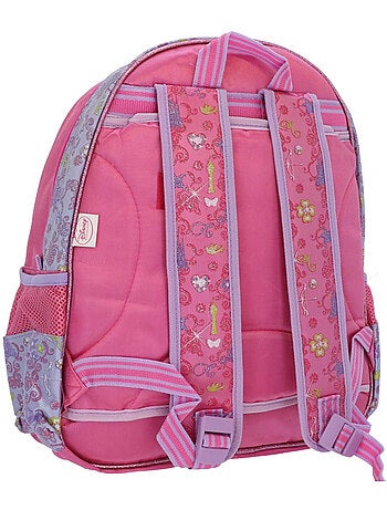 Mochila infantil princesas disney de poliéster satinado estampado 38 cm