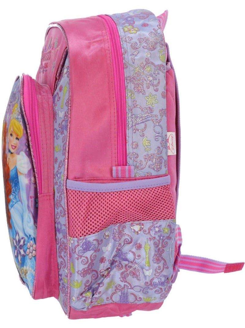 Mochila infantil princesas disney de poliéster satinado estampado 38 cm Rosa - Kiabi