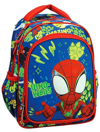 Mochila infantil spider-man dino-webs de tejido estampado