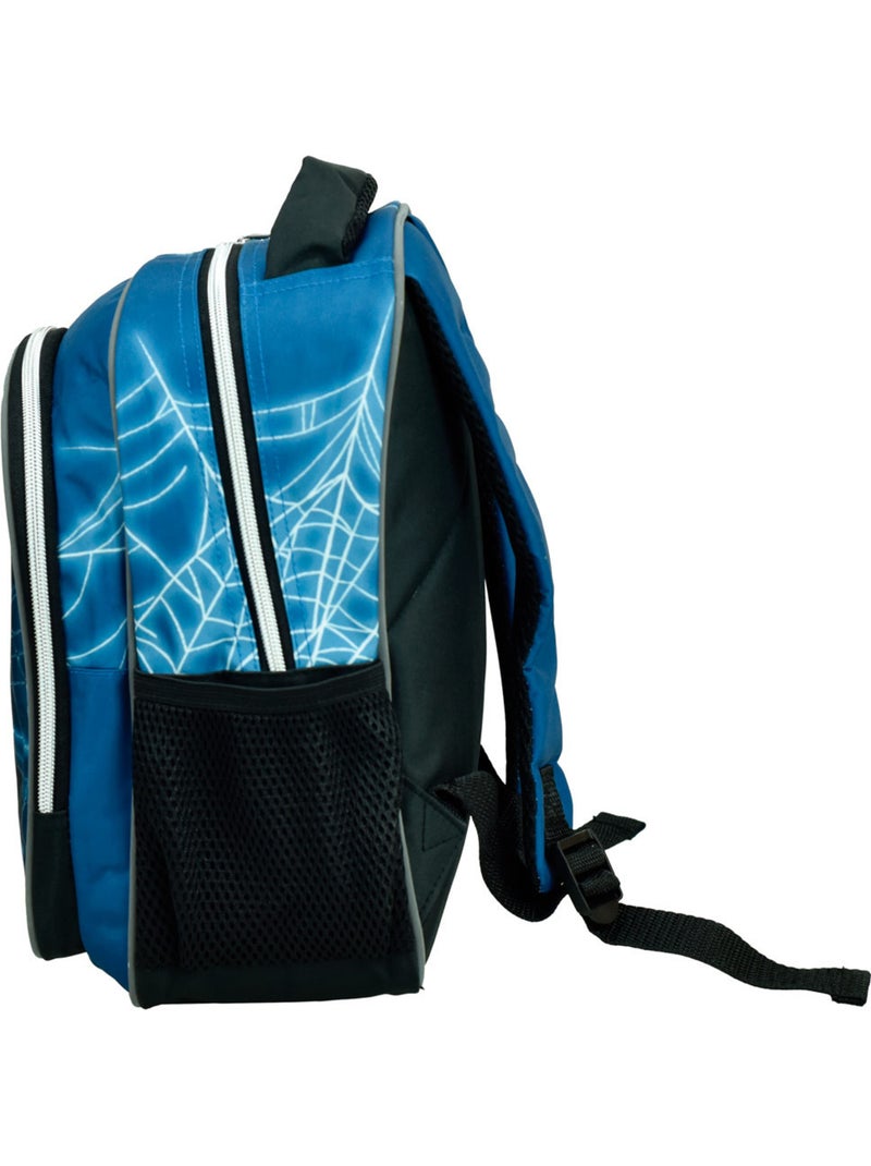 Mochila infantil spider-man neon web 30 cm Azul Negro - Kiabi