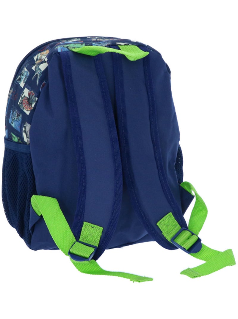 Mochila infantil t-rex 3d de materiales resistentes Azul marino/Naranja fluorescente - Kiabi