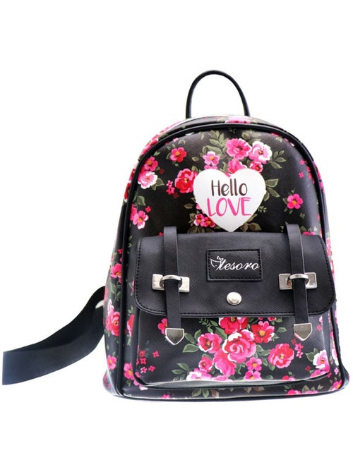 Mochila junior floral 5 l cmp hello love 25x20x10 cm - Kiabi Mochila junior floral 5 l cmp hello love 25x20x10 cm - Kiabi