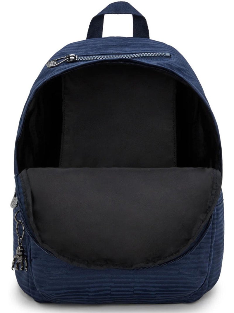 Mochila kipling delia jacquard pespunteado 16 l compartimento principal Azul marino - Kiabi