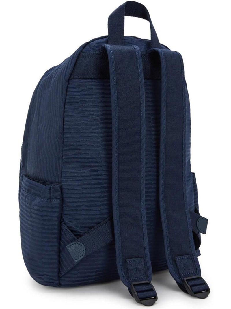 Mochila kipling delia jacquard pespunteado 16 l compartimento principal Azul marino - Kiabi