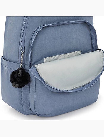Mochila kipling seoul blue stone 44 cm - compartimento protector para ordenador
