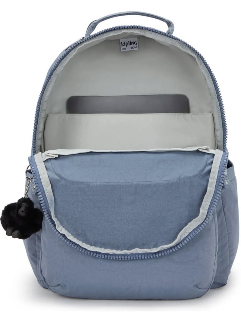 Mochila kipling seoul blue stone 44 cm - compartimento protector para ordenador Azul - Kiabi